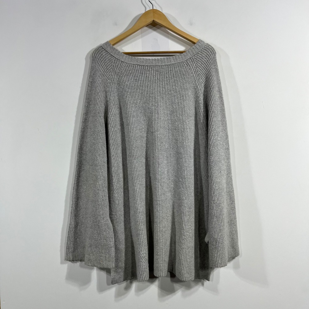 Aerie Granola Fisherman Oversized Ribbed Chunky Knit Beachy Sweater Womens XL - Picture 4 of 10